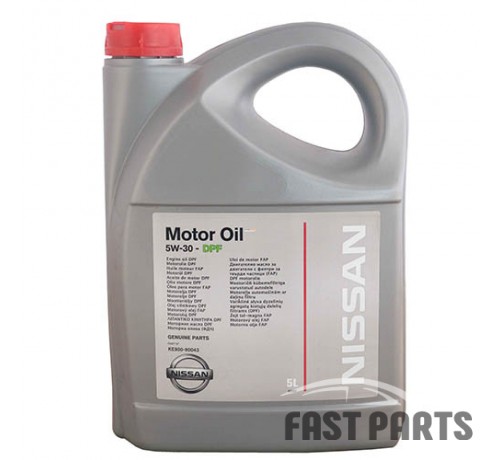 Масло моторное NISSAN "Motor Oil DPF 5W-30", 5л KE90090043